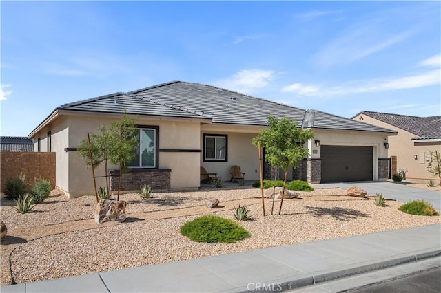12366 Ranchito Way, Victorville, CA 92392 - single story home featuring stucco siding, a garage, concrete driveway, and a tiled roof