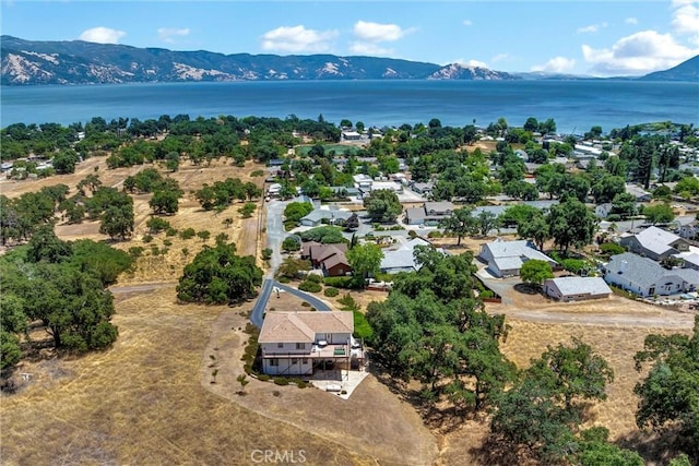 4445 Eucalyptus Ave, Lakeport, CA 95453 - aerial perspective of suburban area with a water and mountain view