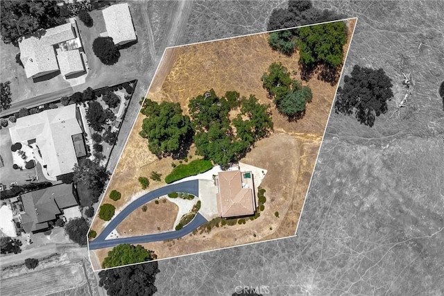 4445 Eucalyptus Ave, Lakeport, CA 95453 - aerial overview of property's location with property parcel outlined