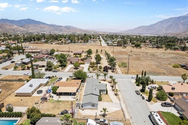 1225 N Alessandro St, Banning, CA 92220 - aerial perspective of suburban area with a mountainous background