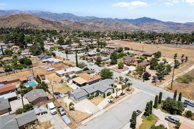 1225 N Alessandro St, Banning, CA 92220 - aerial perspective of suburban area with a mountainous background