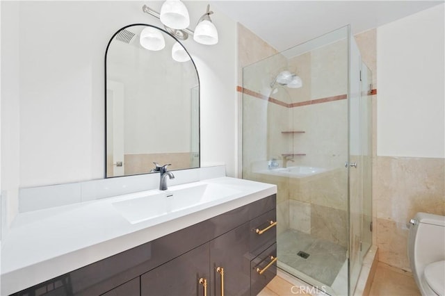 3856 Vista Linda Dr, Encino, CA 91316 - full bath with vanity and a stall shower