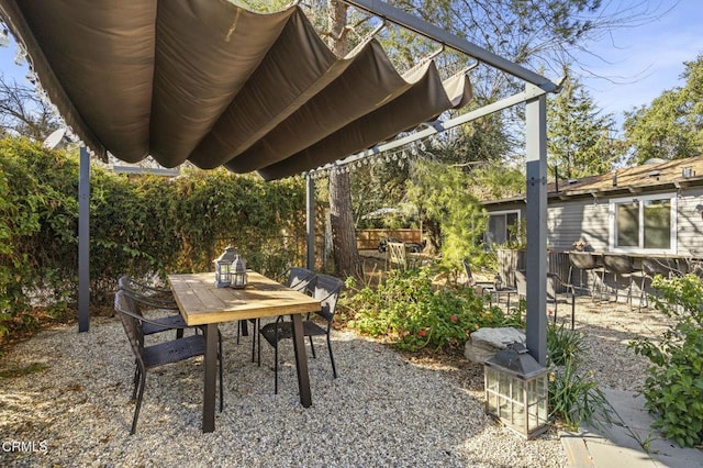 12710 Ojai Rd, Ojai, CA 93023 - view of patio featuring outdoor dining area