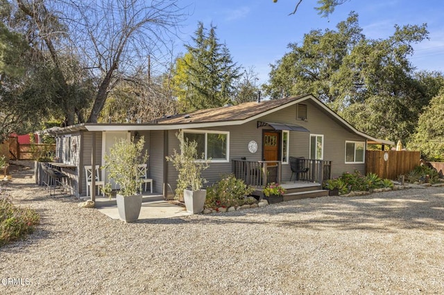 12710 Ojai Rd, Ojai, CA 93023 - view of front of house with a deck