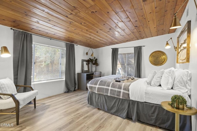 12710 Ojai Rd, Ojai, CA 93023 - bedroom featuring wood finished floors and wooden ceiling