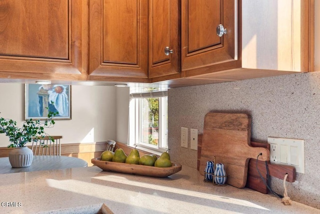 410 Palomares Ave, Ventura, CA 93003 - kitchen view of brown cabinets and light stone countertops