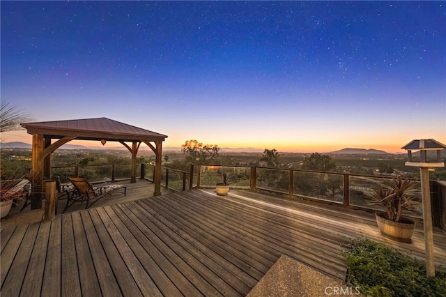 40115 Via Cordova, Temecula, CA 92592 - wooden deck featuring a gazebo