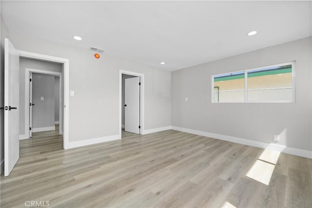837 S Magnolia Ave, Anaheim, CA 92804 - spare room with light wood-style floors and recessed lighting