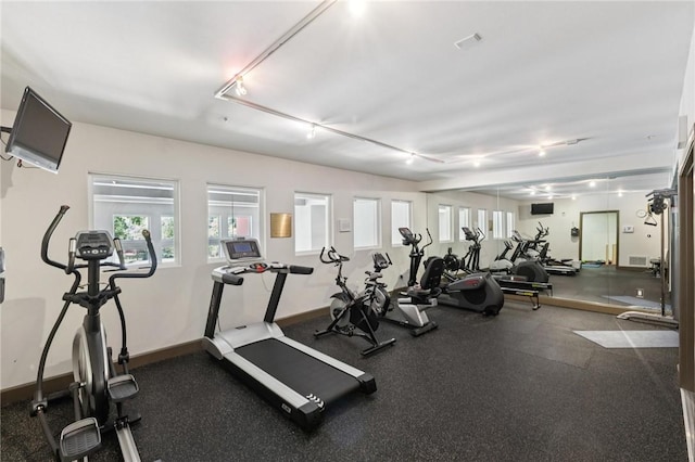 1800 Alma Ave Unit 106, Walnut Creek, CA 94596 - workout area with track lighting and baseboards