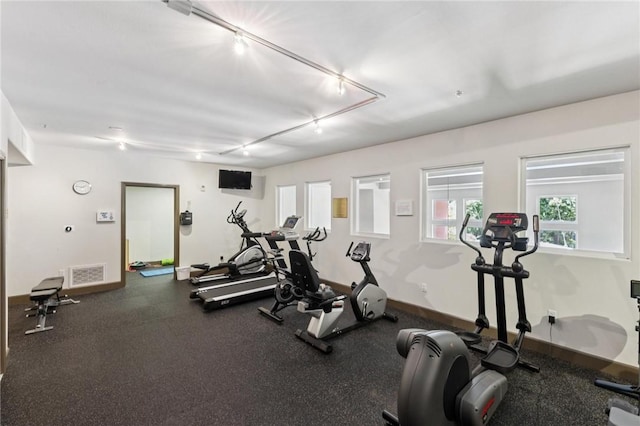 1800 Alma Ave Unit 106, Walnut Creek, CA 94596 - workout area with rail lighting and baseboards