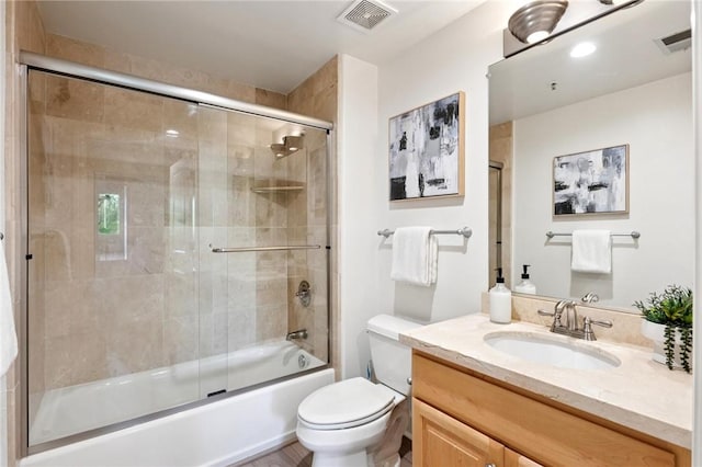 1800 Alma Ave Unit 106, Walnut Creek, CA 94596 - bathroom featuring vanity and bath / shower combo with glass door