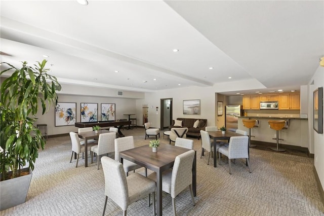 1800 Alma Ave Unit 106, Walnut Creek, CA 94596 - dining room with recessed lighting and light colored carpet