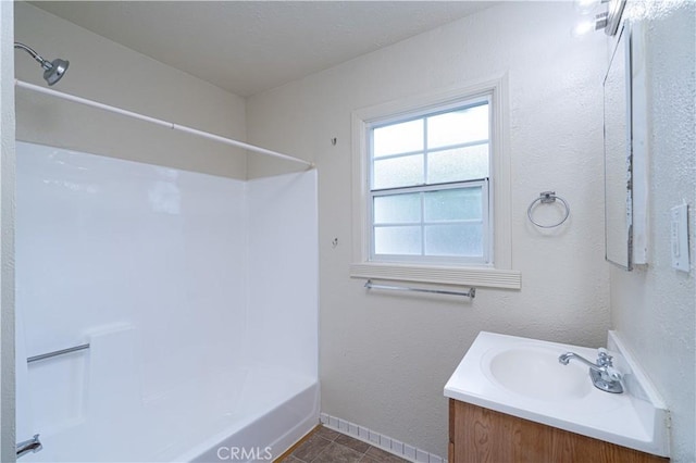 2124 Rutgers Ave, Long Beach, CA 90815 - bathroom featuring vanity, bathing tub / shower combination, and tile patterned floors