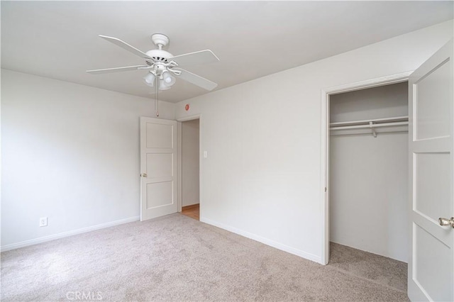 2124 Rutgers Ave, Long Beach, CA 90815 - unfurnished bedroom featuring carpet flooring, a closet, and a ceiling fan