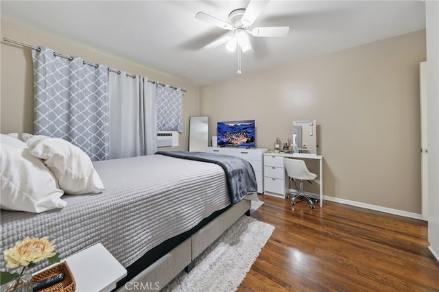251 E Center St, Covina, CA 91723 - bedroom featuring wood finished floors, cooling unit, and a ceiling fan