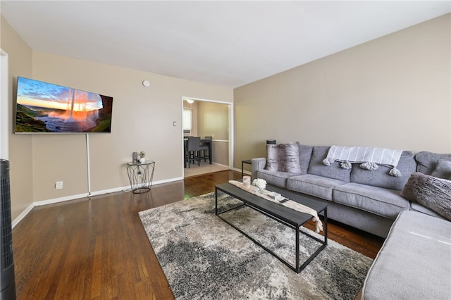251 E Center St, Covina, CA 91723 - living area with wood finished floors and baseboards