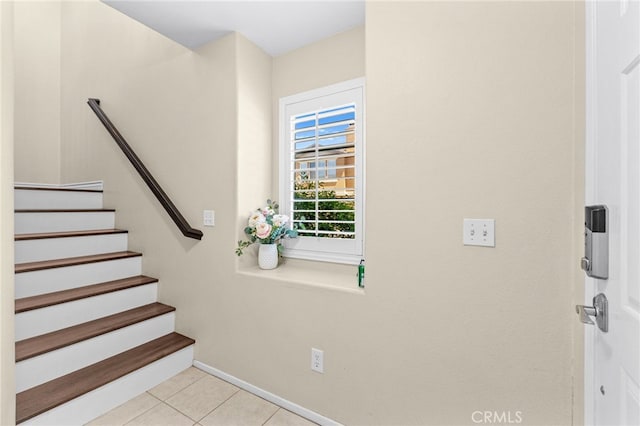 39903 Millbrook Way Unit 7C, Murrieta, CA 92563 - stairway with tile patterned flooring and baseboards
