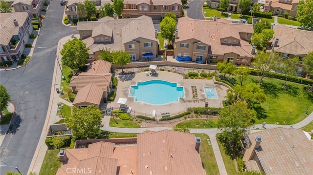 39903 Millbrook Way Unit 7C, Murrieta, CA 92563 - aerial perspective of suburban area featuring a pool area