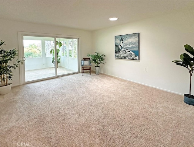 3525 Bahia Blanca W Unit B, Laguna Woods, CA 92637 - sitting room with carpet floors and recessed lighting