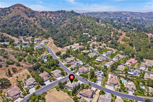 2504 Martingail Dr, Covina, CA 91724 - aerial view of property and surrounding area with a mountainous background