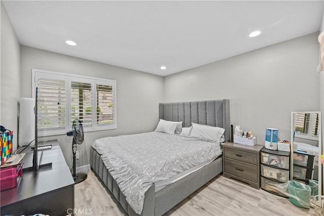2504 Martingail Dr, Covina, CA 91724 - bedroom featuring light wood-style flooring and recessed lighting