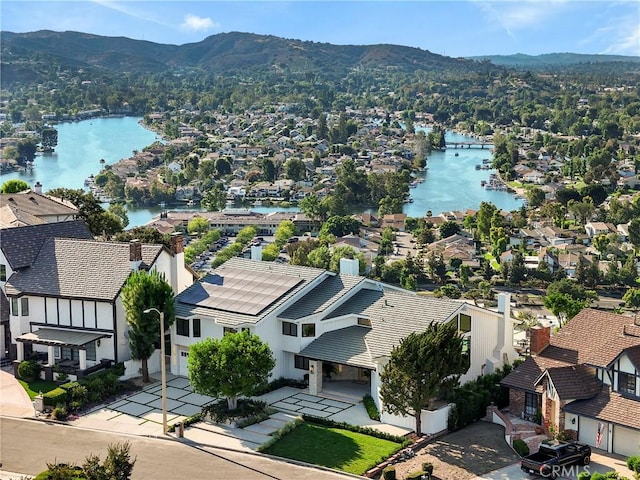 32075 Canterhill Pl, Westlake Village, CA 91361 - aerial perspective of suburban area with a water and mountain view