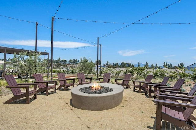 12639 Elizabeth Way, San Diego, CA 92129 - view of patio with an outdoor fire pit