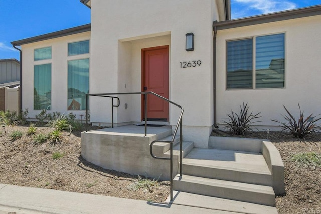 12639 Elizabeth Way, San Diego, CA 92129 - doorway to property with stucco siding