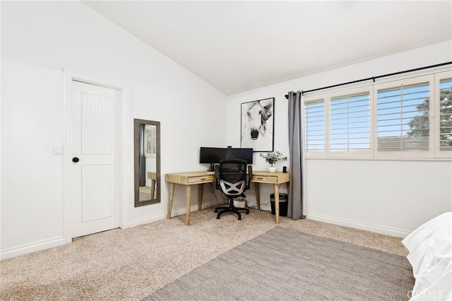 14 Black Oak, Irvine, CA 92604 - home office with lofted ceiling and carpet