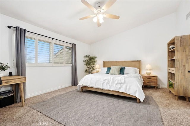 14 Black Oak, Irvine, CA 92604 - carpeted bedroom featuring lofted ceiling and a ceiling fan