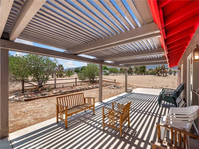 11671 Mountain Rd, Pinon Hills, CA 92372 - view of patio / terrace with a pergola
