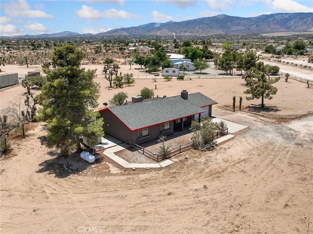 11671 Mountain Rd, Pinon Hills, CA 92372 - view of subject property featuring a mountain backdrop and a desert landscape