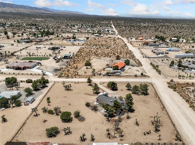 11671 Mountain Rd, Pinon Hills, CA 92372 - overview of rural landscape with a desert landscape and a mountainous background