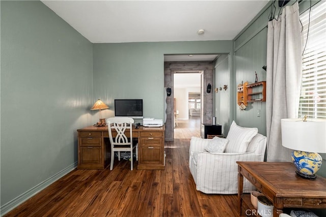 3455 Sugar Maple Ct, Hemet, CA 92545 - office space featuring dark wood finished floors and plenty of natural light