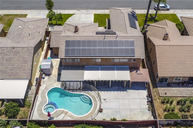 35887 Rhone Ln, Winchester, CA 92596 - drone / aerial view of a pool area