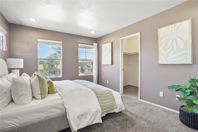 35887 Rhone Ln, Winchester, CA 92596 - carpeted bedroom featuring a spacious closet and recessed lighting