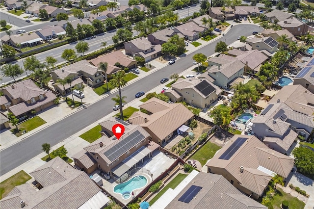 35887 Rhone Ln, Winchester, CA 92596 - aerial perspective of suburban area with a pool