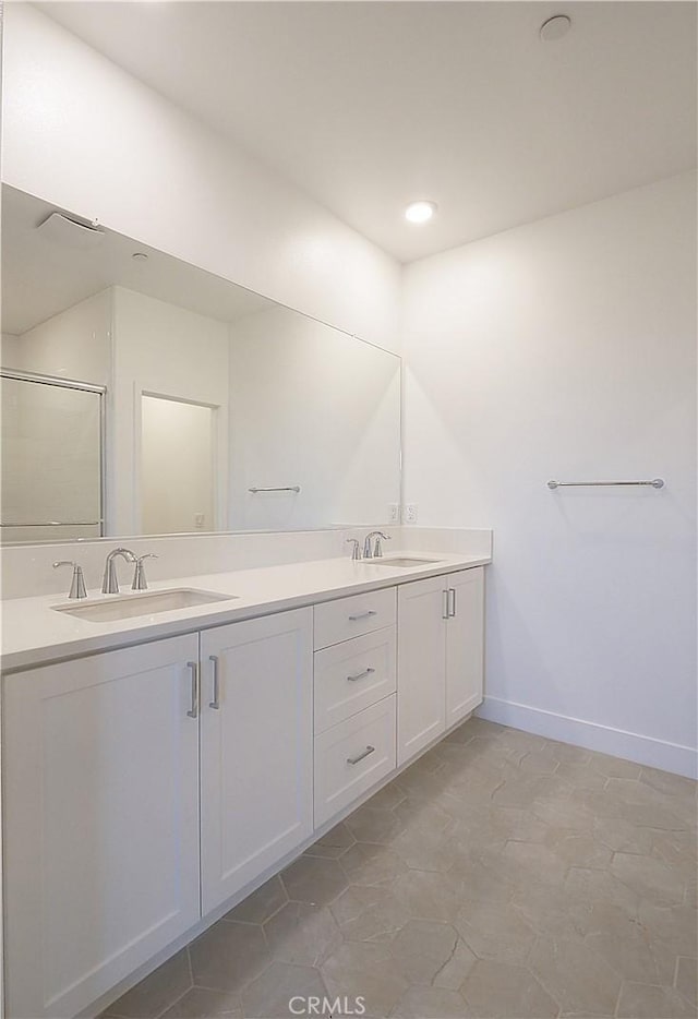 2750 W 182nd St Unit 112, Torrance, CA 90504 - full bathroom featuring double vanity and recessed lighting