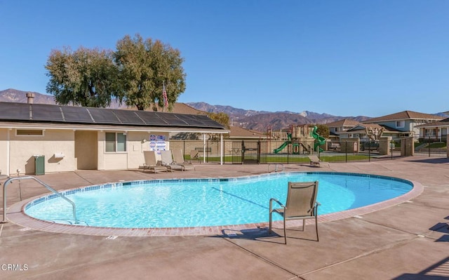 5946 Hickory St Unit 1, Carpinteria, CA 93013 - community pool featuring a mountain view and a patio