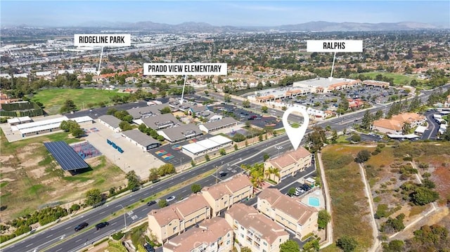 2802 Green River Rd Unit 101, Corona, CA 92882 - aerial view of property's location featuring a mountainous background