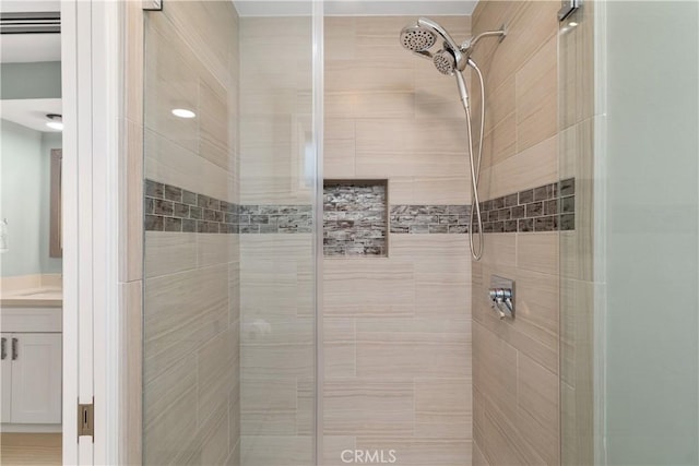 1837 N Studebaker Rd, Long Beach, CA 90815 - bathroom featuring a shower stall and vanity
