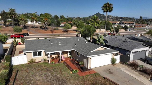 2133 Manchester Ave, Escondido, CA 92027 - aerial view of property and surrounding area with a mountainous background