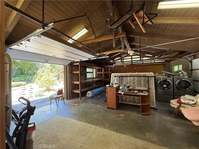 11955 Santa Lucia Rd, Atascadero, CA 93422 - garage featuring independent washer and dryer