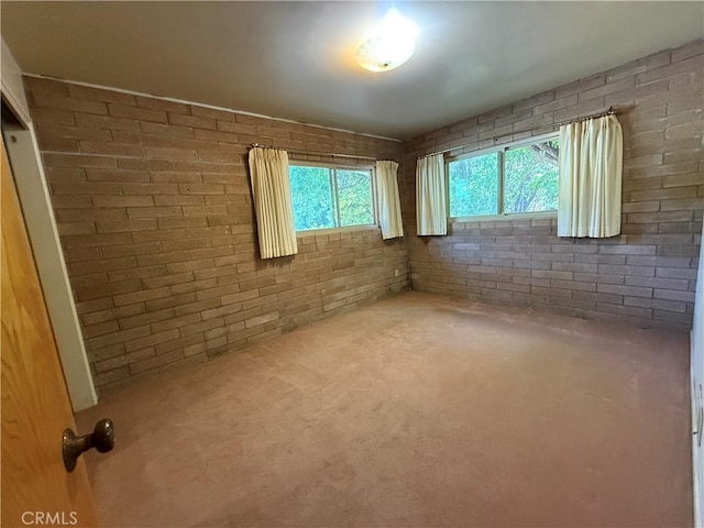 11955 Santa Lucia Rd, Atascadero, CA 93422 - unfurnished room featuring brick wall