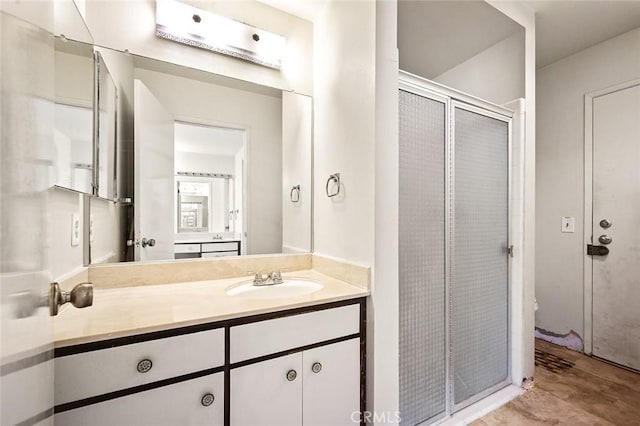1500 Country Club Dr, Riverside, CA 92506 - full bathroom featuring vanity and a shower stall