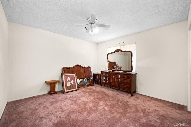 1500 Country Club Dr, Riverside, CA 92506 - sitting room featuring carpet flooring, a ceiling fan, and a textured ceiling