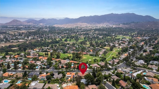 1500 Country Club Dr, Riverside, CA 92506 - aerial view of property and surrounding area with a mountainous background