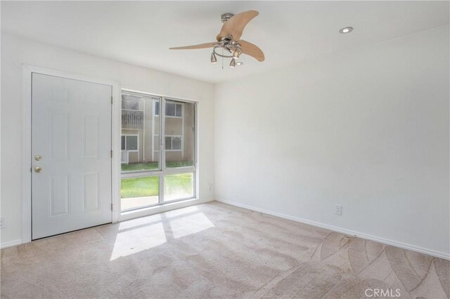 23372 Caminito Marcial Unit 187, Laguna Hills, CA 92653 - carpeted spare room with ceiling fan and recessed lighting