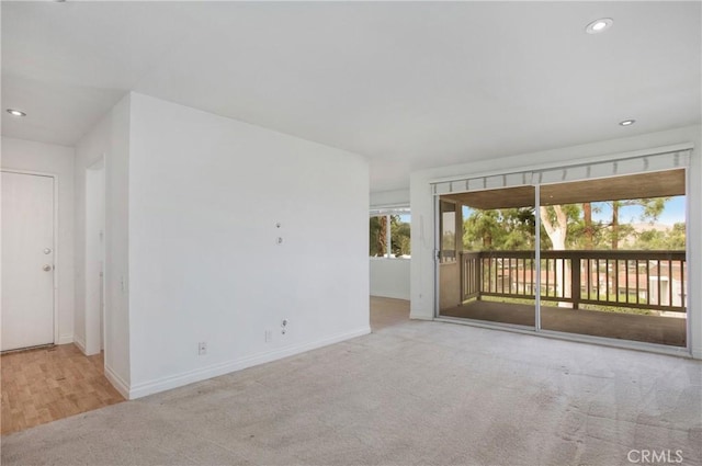 23372 Caminito Marcial Unit 187, Laguna Hills, CA 92653 - carpeted empty room with baseboards and recessed lighting
