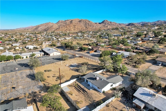 61638 La Jolla Dr, Joshua Tree, CA 92252 - aerial view of property's location featuring nearby suburban area and mountains